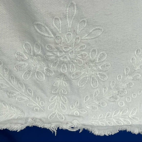 Rag & Bone Justine Short White Embroidered Size 28 - Picture 8 of 9